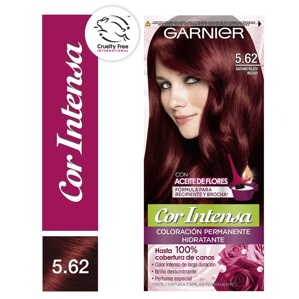 Caja de producto Garnier Cor Intensa, tono 562.